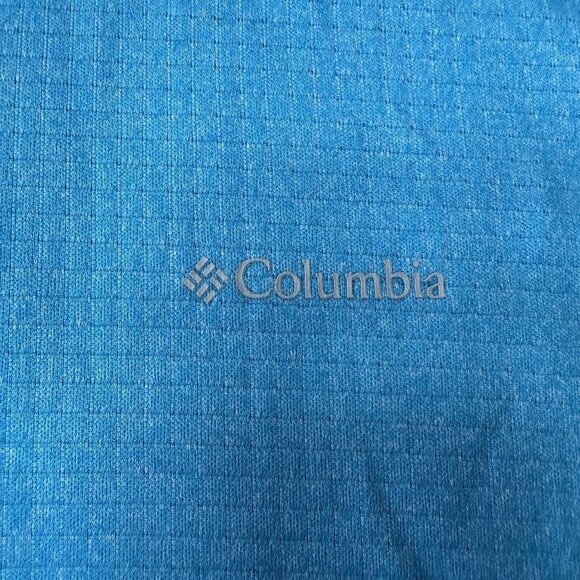 Columbia Womens Park View Grid Full Zip Fleece Full Zip Bright Blue Plus Size 3X - Picture 6 of 9